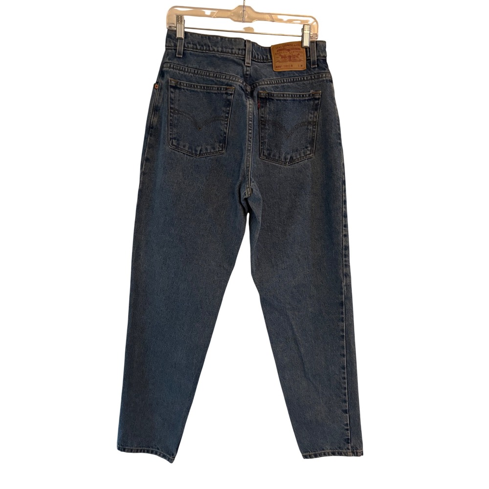 Levis 550 Relaxed Fit Tapered Leg Jeans Medium Wash High Rise Vintage Size 12 M